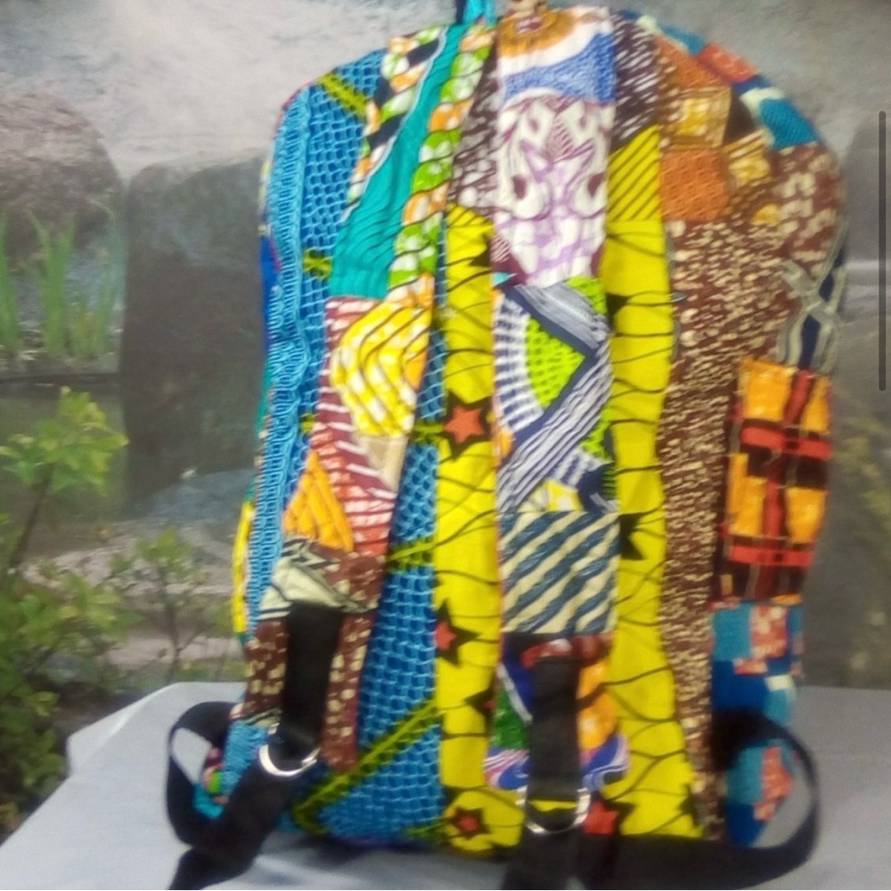 Colorful Patchwork Backpack - image 4
